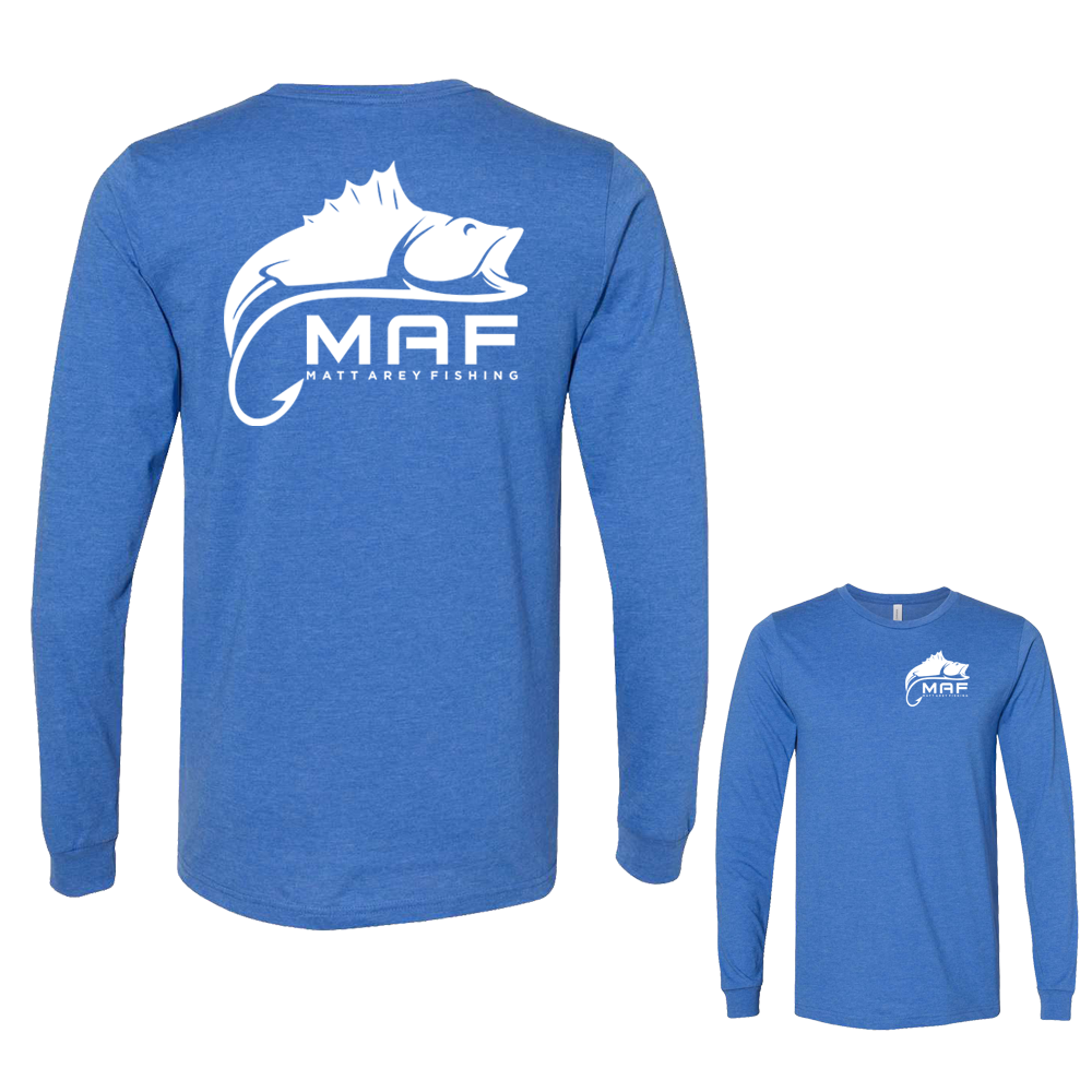 Matt Arey Heather Royal Long Sleeve T-Shirt